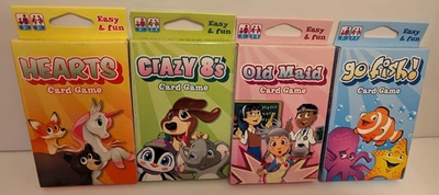 4  Card Game Set Play Go Fish ,Old Maid...  Ages 3 & Up Card Family Card Games - Image 1 of 3
