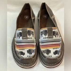 Ariat Cruiser-Schuhe Damen Natur Taupe & Büffelmuster 10038418 8,5 - Bild 1 von 3