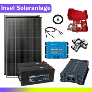 Insel Solaranlage 1500W Solar Komplettset Plug & Play 24V / 230V - Bild 1 von 3