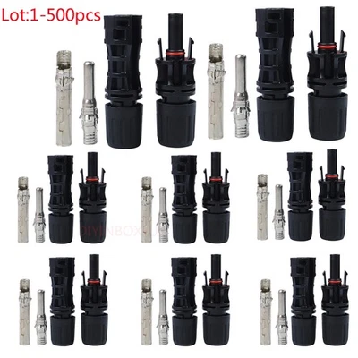 Lote MC4 Macho Hembra Solar M/F Cable Conectores Impermeable para Panel Solar - Imagen 1 de 4