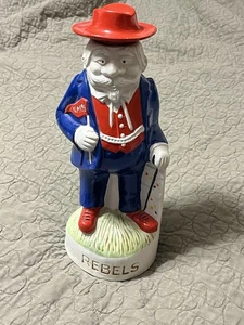 1974 RARE VINTAGE Ole Miss Rebels 12" McCormick Colonel Rebel Whiskey Decanter - Bild 1 von 16