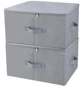 17.6"x 13.6"x 9.7",Dust-proof Closet Clothes Storage Boxes with Zip Lid, Brea... - Picture 1 of 9