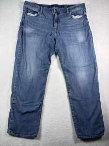 Lucky Brand 363 Vintage Straight Jeans Mens 42x32 Dark Wash Stretch Blue Mens - Picture 1 of 5