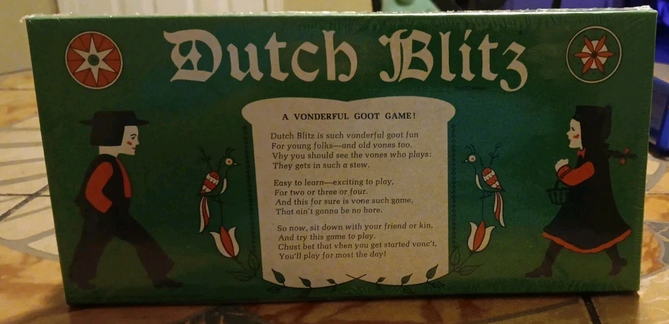 Vintage Dutch Blitz Game 1973 Pennsylvania Dutch Card Game NEW OLD STOCK SEALED - Image 1 of 3