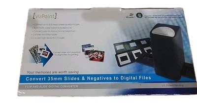 VuPoint Solutions Digital Film Slide Converter 35mm Slides/Negatives New In Box - Image 1 of 4