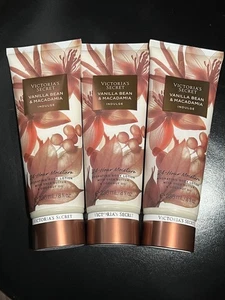 2 Victoria's Secret Vanilleschote & Macadamia feuchtigkeitsspendende Körperlotion 8 fl. Oz. Neu - Bild 1 von 2