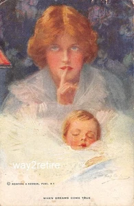 Postal OCP artista Philip Boileau "Cuando los sueños se hacen realidad" c1907 - Imagen 1 de 2