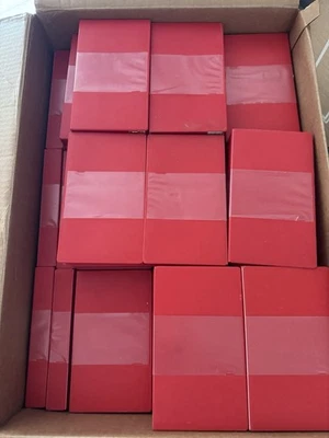 Vintage VHS Tape Storage Cases Empty Clamshell-Red Lot Of 50 - Image 1 of 4