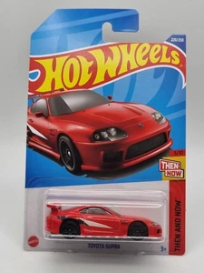 Hot Wheels Mainline Toyota Supra Red Long Card Then And Now Series 1:64  - Picture 1 of 4
