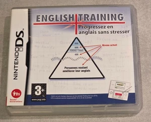 ENGLISH TRAINING PROGRESSEZ EN ANGLAIS SANS  STRESSER NINTENDO DS DSI LITE - Picture 1 of 3