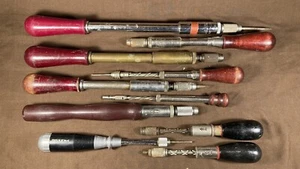 Collection Lot Stanley Yankee Spiral Ratcheting Screwdrivers Drill North Brother - Picture 1 of 24