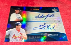 2005 UD DUAL SIGNATURES CARD ADRIAN BELTRE / SCOTT ROLEN 11/35 - Picture 1 of 2