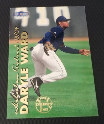 1999 Fleer Tradition DARYLE WARD Houston Astros Baseball MLB DEBUT Gold Foil 244 - Image 1 of 2