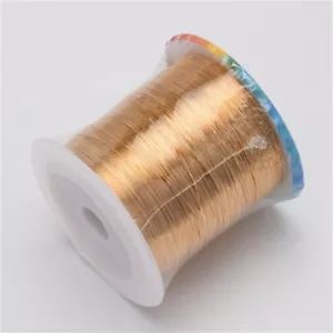 Alambre de cobre calibre 18 a 32 artesanía resistente al deslustre rebordear joyería sólida - Imagen 1 de 13