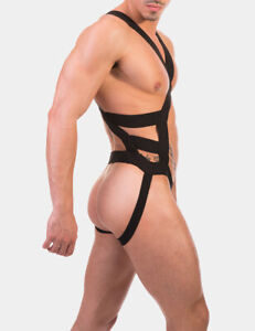 Barcode Berlin Harness Elon BLACK S L XL 92048/100 Gay Sexy Quick Delivery