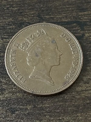 Moneda real de 2 peniques Isabel II 1986 Gran Bretaña del Reino Unido TK5862* Foto 1 de 3