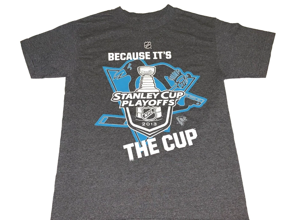 Rare! Vintage 2013 Pittsburgh Penguins Stanley Cup NHL Hockey T-Shirt New! SMALL - Image 1 of 1