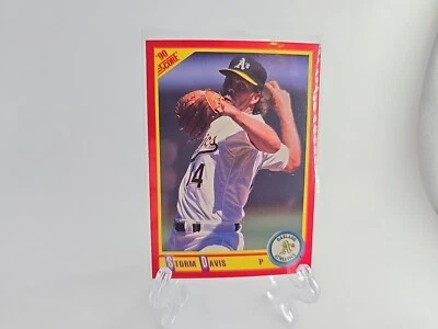 1990 Score - #266 Storm Davis Oakland Athletics  - Image 1 of 4
