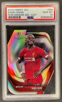 Topps Finest UCL 2019 Sadio Mane Performers troquelado PSA 10 #SM Foto 1 de 2