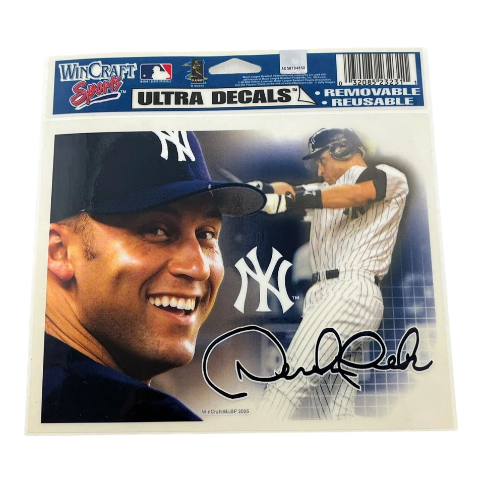 MLB Derek Jeter 5.5 Inch X 4.5 Inch Decal New York Yankees Wincraft - Image 1 of 2