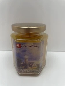 NEW VTG Home Interiors Thomas Kinkade Candle A Light In The Storm Vanilla Scent - Picture 1 of 8