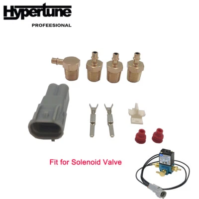 Connectors For MAC 3 Port 5.4W Electronic Boost Control Solenoid Valve Kit Brass - Image 1 of 4