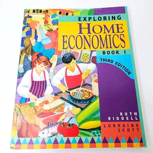Exploring Home Economics Book 1 Third Edition Ruth Riddell Vintage Paperback - Picture 1 of 24