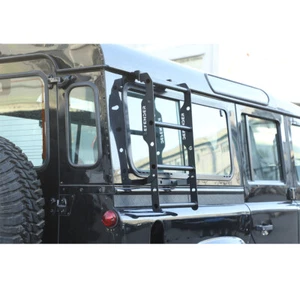 Para Land Rover Defender 04-2019 acero al carbono ventana lateral escalera de techo acceso - Imagen 1 de 4
