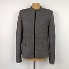 MAX MARA WEEKEND Women's Gray Wool Silk Full Zip Jacket !  size de 42 us 12