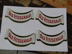 4 Old Fitzgerald Whiskey  Full Size Decanter Labels - Picture 1 of 1