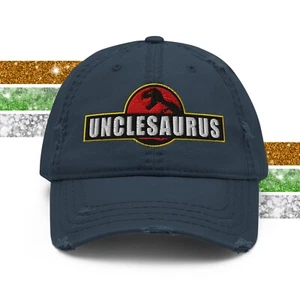 Gorra de béisbol Best Uncle Dinosaurus Jurásico Envejecida Sombrero de papá - Imagen 1 de 41