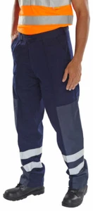CLICK Polycotton/Nylon Patch Trousers Ballistic Front Seams Heavy Duty CORDURA - Picture 1 of 2