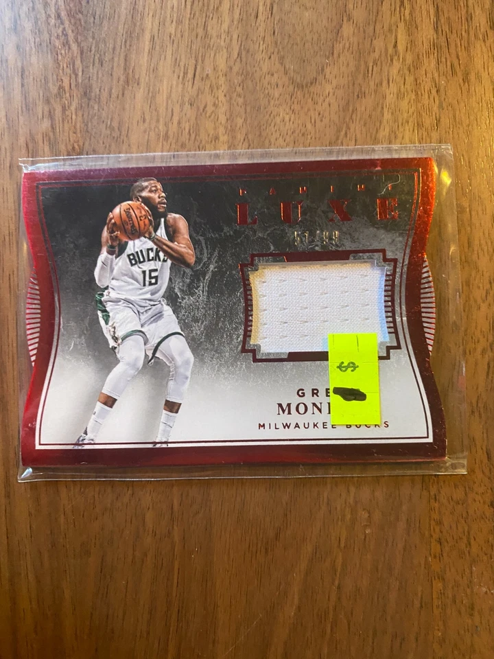 Camiseta deportiva A58,128 - 2015-16 Panini Luxe Memorabilia troquelada roja #68 Greg Monroe/99 Foto 1 de 1