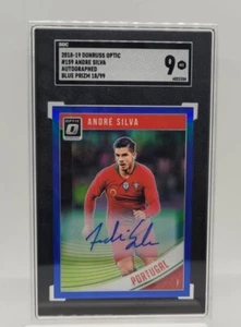 Andre Silva 2018 Panini Donruss Optic Blue /99 Auto SGC 9 - Picture 1 of 2