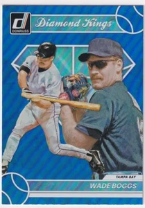 2023 DONRUSS BLUE DIAMOND KINGS WADE BOGGS TAMPA BAY RAYS PARALLELS GE-2443 - Picture 1 of 1