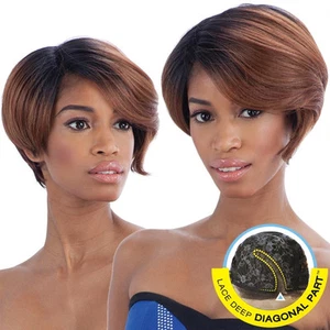 Freetress Equal Synthetic Lace Deep Diagonal Part Lace HAIR Wig BERRY BLOSSOM  - Picture 1 of 10
