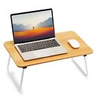 FISYOD Foldable Laptop Desk, Portable Lap Desk Bed Table, Lightweight Breakfa...