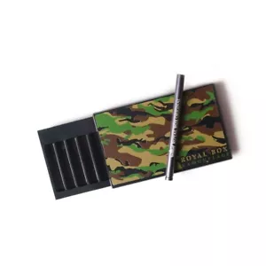 Caja fuerte de pajita de metal incorporada Royal Box Snuff Box camuflaje - Imagen 1 de 3