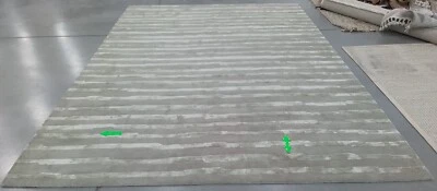 GREY 9'-6" x 13'-6" Stained Rug, Reduced Price 1172773340 SOH519A-10 - Image 1 of 4