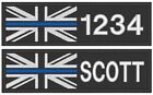 120X35mm Custom Police Name Identifier Patch Hook Backed Personalised