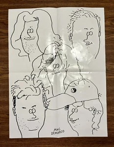 Large MAC DEMARCO Disciples Fan Club Poster! Vinyl LP Record Cartoon Art! - Picture 1 of 6