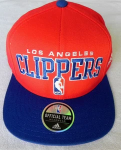 LOS ANGELES CLIPPERS NBA VINTAGE SNAPBACK ADIDAS 2-TONE CAP HAT NEW! RED/ROYAL 5 - Picture 1 of 5
