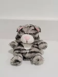 Russ Berrie Luvvies - Jill Grey Tabby Cat - Soft Plush Stuffed Toy Beanie - Picture 1 of 12