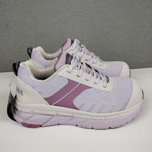 Carolina Women 7 M  Lavender Composite Toe   Athletic Sneakers Azalea Safety NEW - Picture 1 of 16
