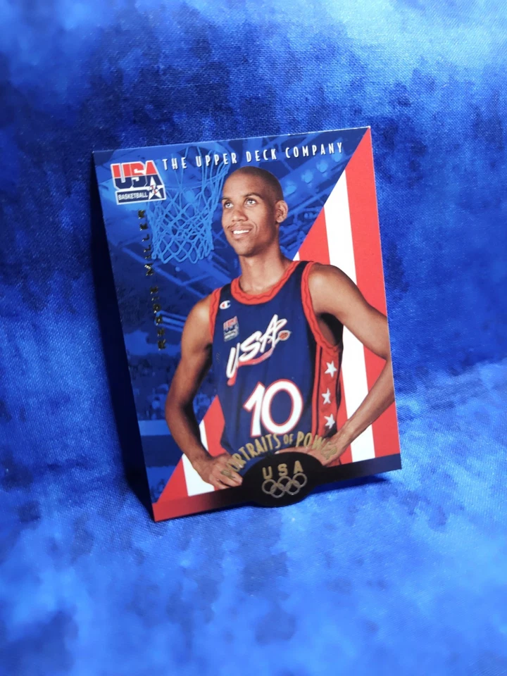 1996 Upper Deck USA Basketball Deluxe Gold Edition - Reggie Miller #52 - Image 1 of 3