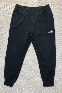 The North Face Fleece Jogger Sweatpants Mens Size L Black Activewear 2-Pockets - Picture 1 of 13