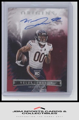 2022 Panini Origins #RAU-VJO Velus Jones Jr. Rookie Autographs Red RC #/99 - Image 1 of 2