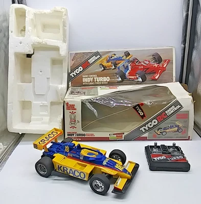 1988 VINTAGE TYCO Indy Andretti #18 Kraco Turbo Racer Radio Control R/C CAR READ - Image 1 of 4