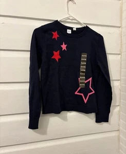 Gap Kids Navy Sweater red and Pink Stars - Picture 1 of 7