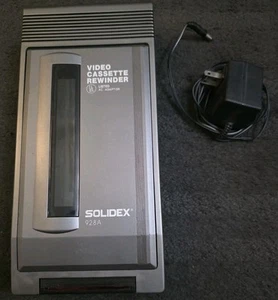Vintage Solidex 928A VHS Video Cassette Tape Rewinder with Power Adapter! - Picture 1 of 3